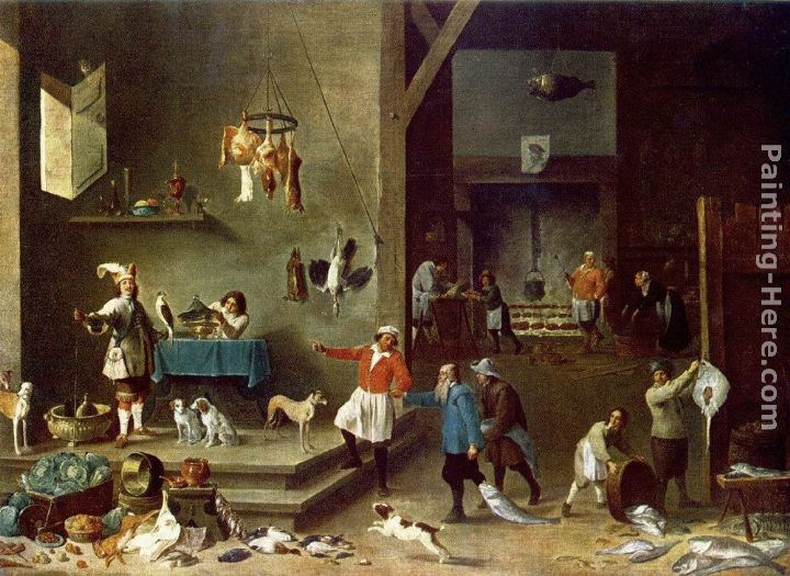 David the Younger Teniers The Kitchen